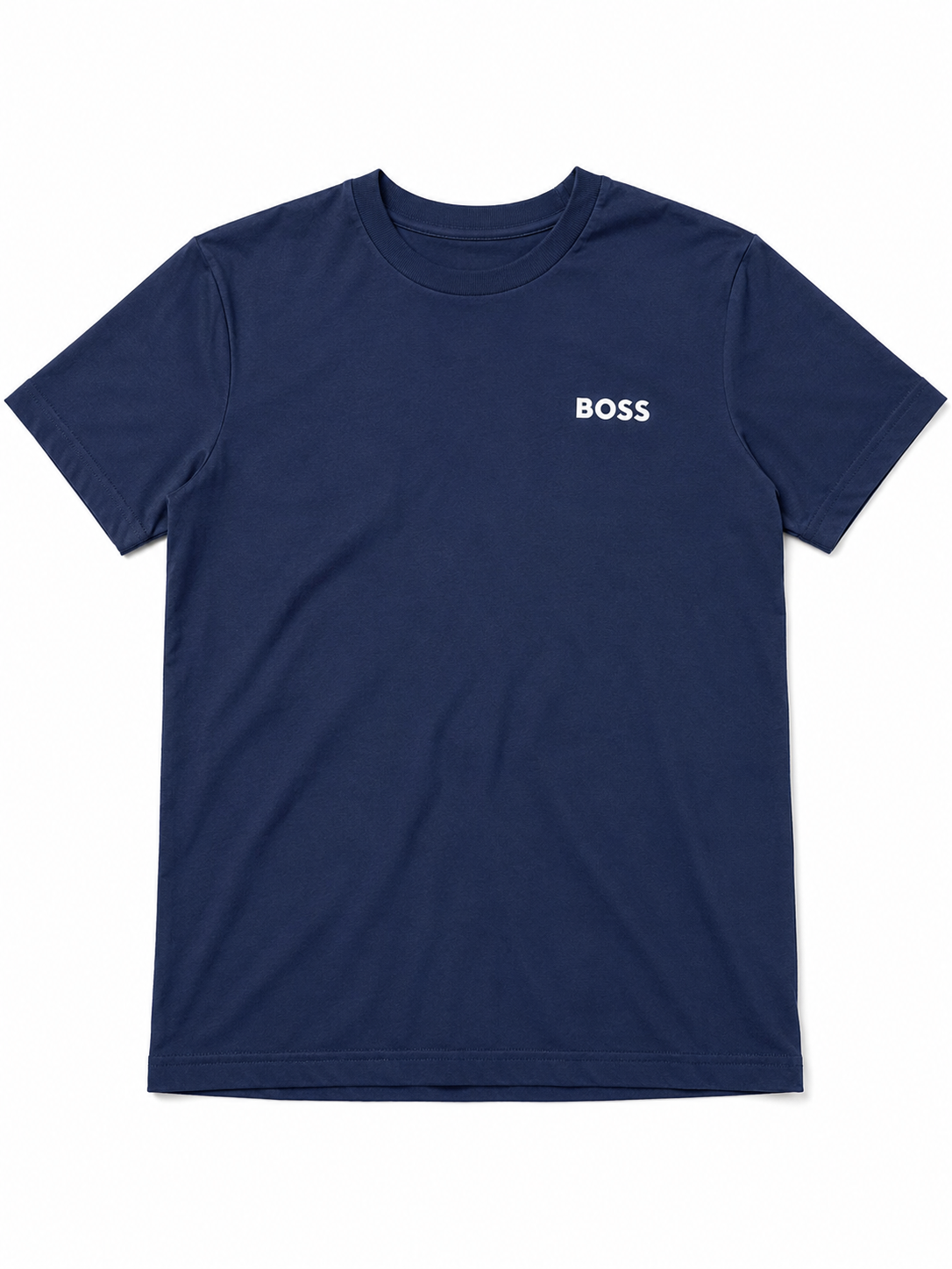 BOSS Essential Logo T-Shirt – Navy Blue