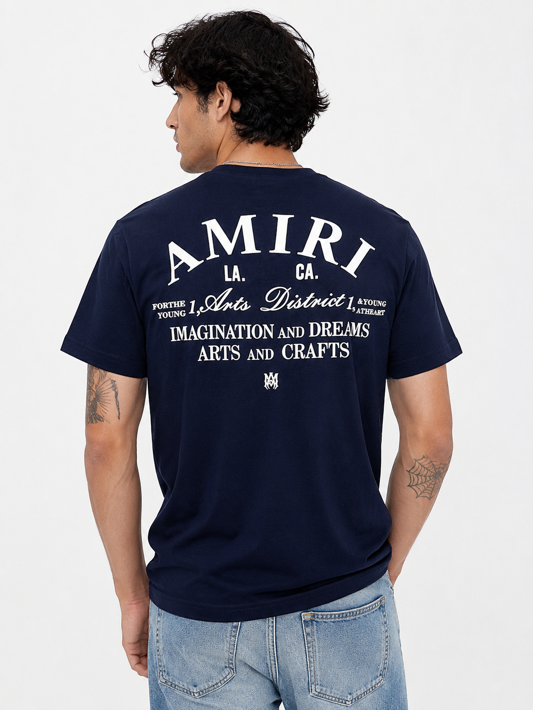 Navy Graphic “Arts District” Oversized T-Shirt