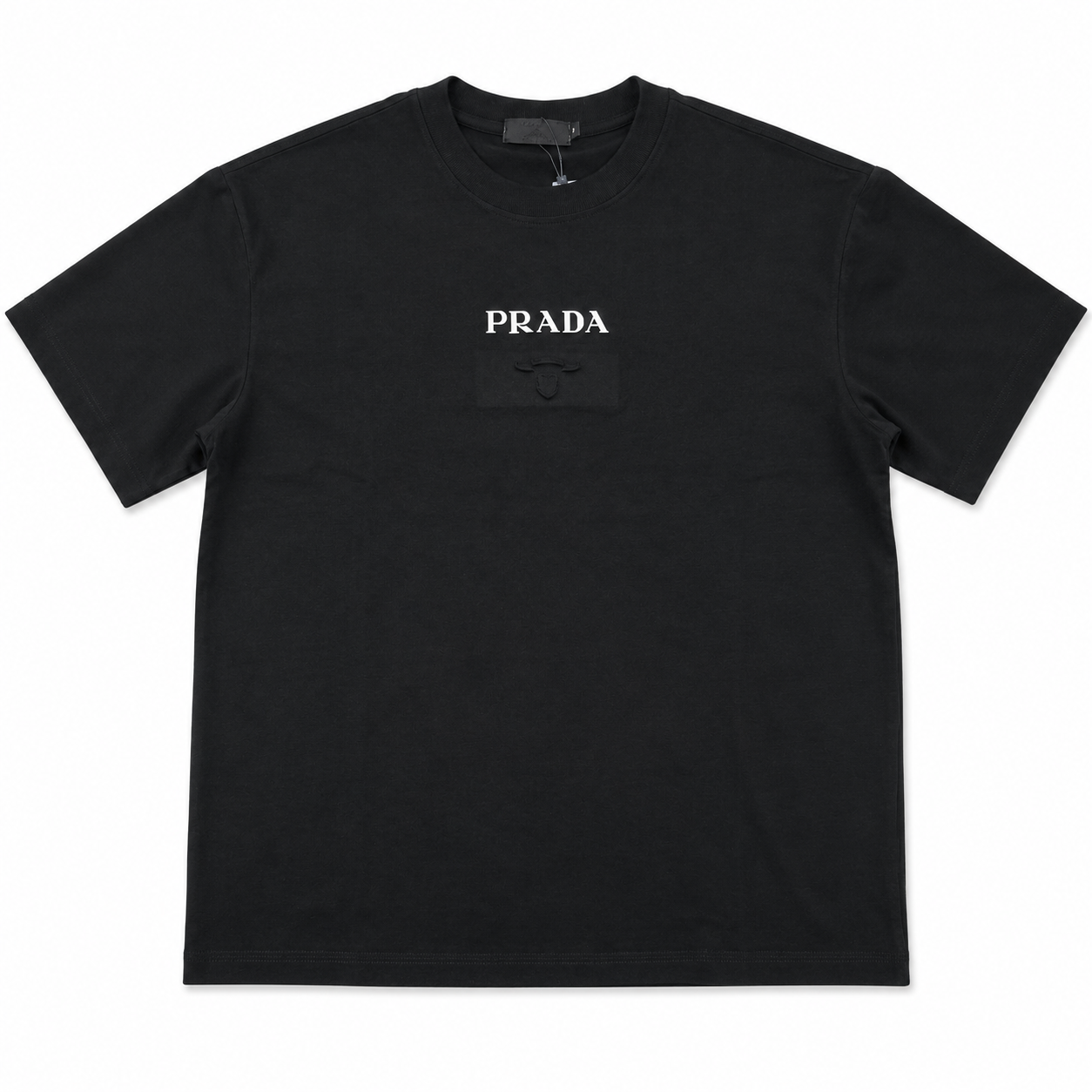 Prada Embroidered Logo T-Shirt