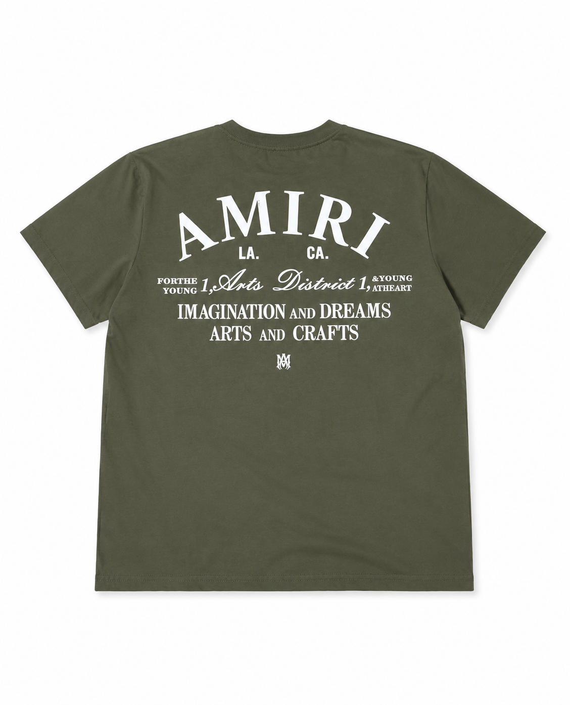 AMIRI Olive Green Graphic T-Shirt – LA Arts District Edition