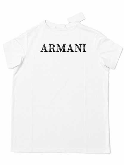 Armani Vertical Logo T-Shirt