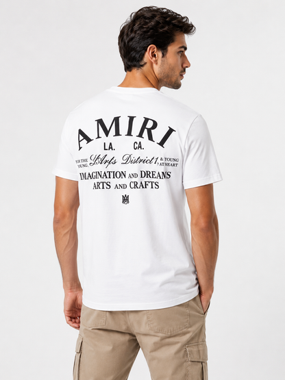 AMIRI White Graphic T-Shirt