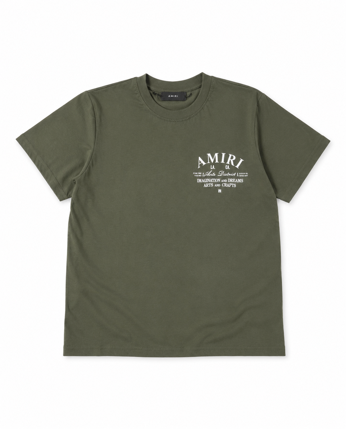 AMIRI Olive Green Graphic T-Shirt – LA Arts District Edition