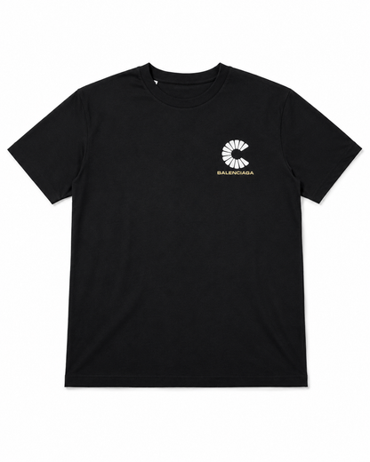 Balenciaga Minimal Logo T-Shirt – Black