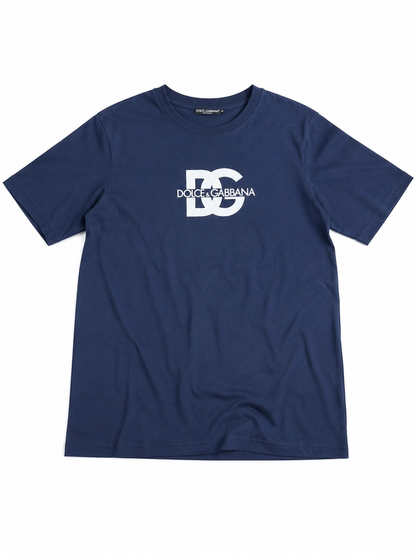 Navy Blue Premium Cotton Graphic T-Shirt